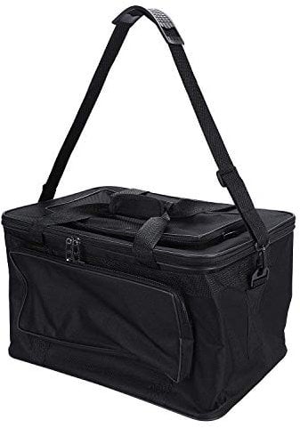 ITODA Large Art Supply Carrier Bags Waterproof Art Tool Bag Messenger Bag Organizer Craft Storage Tote Bag Case Carry-All Box with Handle Shoulder Strap for Palette Paints Brushes Pen Pencil Book
