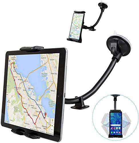 EEEKit Car Phone Mount, 360° Rotating Car Tablet Holder, Suction Cup Dashboard Windshield Mount for 4.7-11in Devices