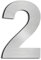 Briefkastennummern, Hausnummern, Hausnummern, Hausnummern, Hausnummern, Design aus Edelstahl 304, massiv, Höhe 3 Zoll/75 mm