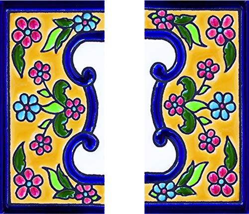 Numeros y letras para casa 5,5 x 11 cm pintado a mano (2 terminación de cenefas)