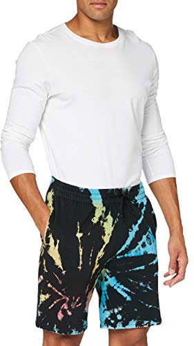 Urban Classics Tie Dye Sweat Shorts Black L