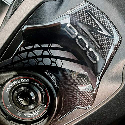 Resin Bike Adhesivos de Moto Compatibles con Kawasaki Z900 2021. Protección Zona de la Llave Moto de Choques y Arañazos de Moto. Adhesivo 3D Resinado - Made in Italy