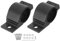 X AUTOHAUX 49-54mm Universal Black Tube Clamp Set Mounting Bracket for Car