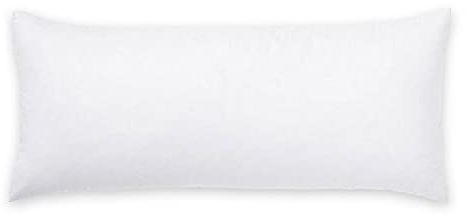 CHILIMILII Easy Care Polycotton Bolster Pillowcases/Covers, Pregnancy Maternity Orthopedic Support Long Pillow Case Cover in Multiple Colors (Double 4Ft 6inch, White)