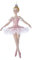 Baumschmuck Ballett Tänzerin - Baumkugel Ballerina, Weihnachtsdeko, Christbaumkugel (Rosa)