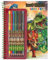 Depesche 11385 Dino World - Malbuch inklusive kleinem Stifte-Set aus 8 Buntstiften, einem Stickerbogen und vielen T-Rex, Dinosaurier und Dschungel-Motiven zum Ausmalen und Bekleben