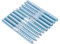 M8x80mm Boulons de Suspension Torx, Vis à Cheville à Double Extrémité, Fixation Murale, Fixation sans Tête Zinguée avec Partie Hexagonale et Torx T25, Boulon Métrique et Vis à bois (lot de 10)