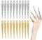 20Pcs Queen Fingernail Rings Decoration Accessory Nail Tip Claw Protection Full Finger Set for Halloween Cosplay Drama Dance Show