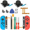 EEEKit 18 en 1 Kit de Réparation pour Joycon avec Joystick Analogique, Câble de Synchronisation des Boutons, Tournevis