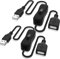 ANDTOBO Câble USB avec interrupteur marche/arrêt, câble USB amélioré avec interrupteur marche/arrêt pour enregistreur de conduite, bande LED, système iOS, etc. -2 pièces