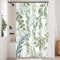 Uiiooazy Rideau Douche Vert, Rideau de Douche Anti Moisissure 120x180cm Feuilles d'eucalyptus Bleu Gris Rideaux de Baignoire Tissu Lavable Imperméable Polyester Rideaux Salle de Bain avec 8 Crochets