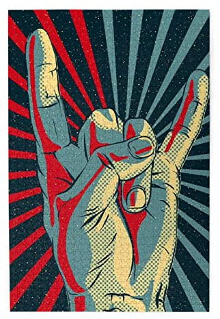 Rock and Roll Puzzles sind geeignet für Erwachsene und Jungen und Mädchen. 1000-teiliges Puzzle