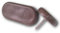 4X Nagelgleiter Stuhlgleiter mit Nagel - Kunststoff Mögelgleiter für Stühle und Tische (Braun, 35 x 18 mm)