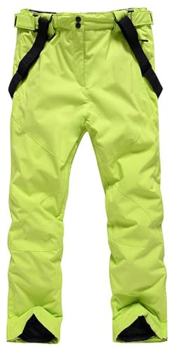 ALSOGO Herren Ski Bib Hose wasserdichte Winddichte Schneehose Outdoor Hose Snowboard Lätzchen mit Abnehmbarem Riemen