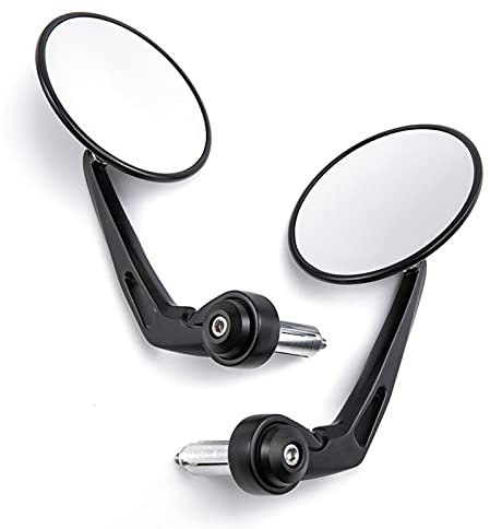 Sianko Universal Motorrad Rückspiegel Für 7/8 Lenkerendenspiegel Für Suzuki GS 500 SV 650 Bandit GSF 650 DL 650 V-Strom 650XT GSF600 SKYWAVE DL650A Seitenspiegel