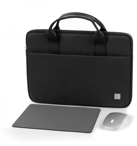 WIWU Geniuns Combo Set | 15.6 Laptop Sleeve Bag & Wireless Mouse | Portable Laptop Case with Padded Protection & Ergonomic Mouse for Office, Home & Travel