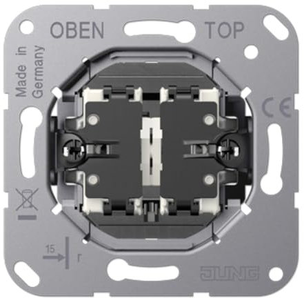 Mechanismus mit doppeltem Druckknopf 10AX/250 V LS1912 (Referenz: Jung K535EU)
