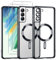 Phoona Cover Placcatura per Samsung Galaxy S21 FE 5G 6,4 Pollici, Obiettivo per Fotocamera Protezione Completa e 2 × vetro temperato, Compatibile con MagSafe Ricarica Wireless, Nero