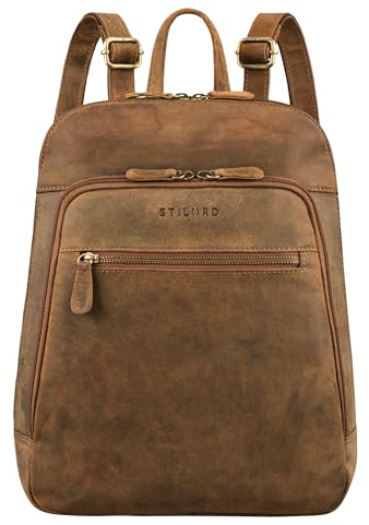 STILORD 'Giselle' Zainetto Firmato Porta PC in Pelle Laptop 13.3 14 Pollici Zaino Notebook Donna Zaino Lavoro Uomo Vintage Zaino da Viaggio, Colore:torino - marrone