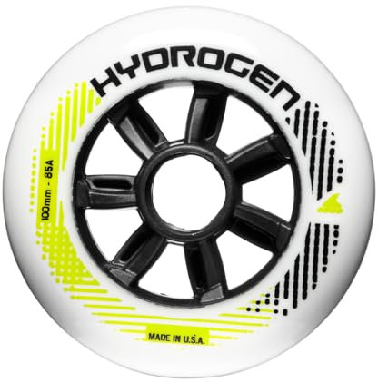 Rollerblade Unisex – Erwachsene HYDROGEN 100/85A (8PCS) Rollen, Weiss, 100mm/85A
