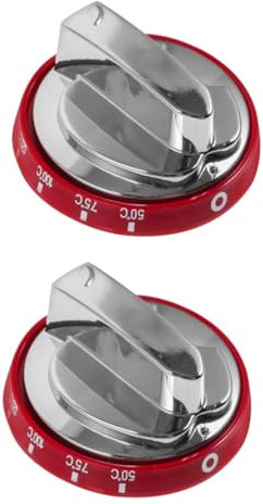 HOMSFOU 2stücke Thermostat Knopf Ersatz Für Temperaturregelung Universelles Design Für Gasherd Elektroherd Und Öfen Robuste Konstruktion Für Präzise Temperaturkontrolle