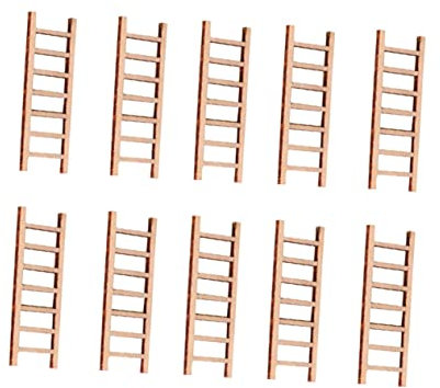 ULDIGI 15stücke Teiliges Miniatur-holztreppenmodell Diy Holzornamente Für Mikrolandschaften Kreative Sandtisch-dekoration Als Schauhaus-deko Und Bonsai-zubehör Für Zuhause Und Geschäft