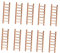 ULDIGI Mini-holztreppen-modellornamente Treppen-mikrolandschafts-modelldekor Kreative Diy-sandtisch-landschaftsgestaltung Für Zuhause Und Geschäft