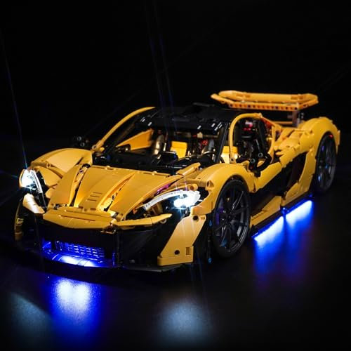 LocoLee Licht Set Kompatibel mit Lego 42172 McLaren P1 Sonderanfertigung Version, Nur Lichter Set - Kein Modell, Licht Beleuchtung Set Compatible with Lego Technic 42172