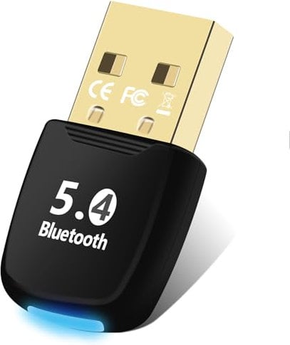 Flintronic Bluetooth Adapter 5.4 für PC, Bluetooth USB-Adapter für PC, Bluetooth Stick, Bluetooth Dongle, EDR Bluetooth Wireless Senderempfänger für Maus Tastatur Laptop Tablet, Windows 7/8.1/10/11