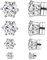 Airokiy Magnet Ohrringe Herren Ohne Ohrlöcher Ohrclips Silber Hypoallergene Edelstahl Magnetische Ohrstecker Cubic Zirkonia 4 Paare fake ohrringe mann (Weißer Set)