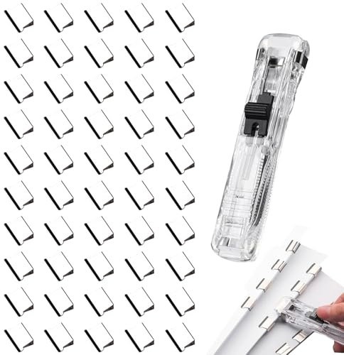 DHWEKU Dispensador de clips material de aprendizaje de papel dispositivo de fijación de clasificación de materiales de oficina encuadernación de alimentos sellado 50 clips oficina fasteners metalicos