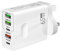 USB Plug Charger, 65W 5-Port USB Fast Charger Adapter Quick Charge Adapter Wall Plug Multi Fast Charging Plug for iPhone Android (white, 65W Fast Charging)