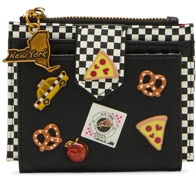 Betsey Johnson Damen New Yawk Bifold Wallet, Black Multi, One Size, Schwarz Multi, Einheitsgröße, New Yawk Bifold Wallet