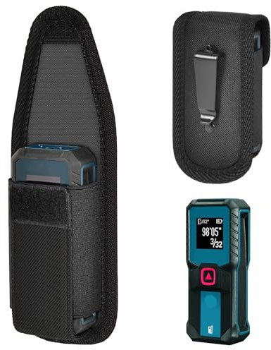 Peciue Laser Measuring Tool Case for Bosch Laser Measure GLM100-23/ GLM165-40 Blaze Level Distance Measure, Also Fit for MiLESEEY 229ft Digital Tape Device (Bag only) (Black)