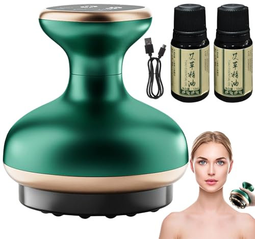 Masajeador anticelulitis | Ventosa eléctrica - Con 9 niveles de calor ajustable para cuello, abdomen, glúteos, muslos, para hombres, personas mayores y deportistas