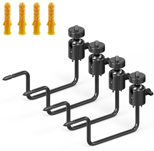 ORIPIK Trail Camera Tree Mount: 360 Degrees Adjustable Game Camera Mount with 1/4 inch Screw, Easy Installation & Compact Sturdy, 4 Pack