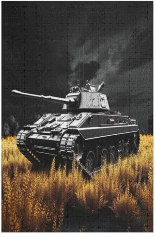 Tank 1000 Teile Puzzles Für Erwachsene, Impossible Puzzle, GesPhönixlichkeitsspiel Für Die Ganze Familie, Kinder Holzpuzzle (78×53cm)