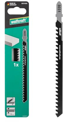 wolfcraft 1 Jigsaw Blade - TC-Toothed Blade with T-Shank – Specially Designed for aerated Concrete - Cutting Depth 75mm - 8031000