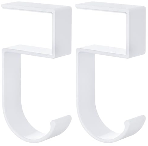 QUARKZMAN 2Pcs Gancho de Bolso En Forma de 5 para Mesa (Blanco) | Colgador de Bolso Gancho para Escritorio Soporte de Bolso para Escritorio Gancho para Mochila para Escritorio Puede Colgar