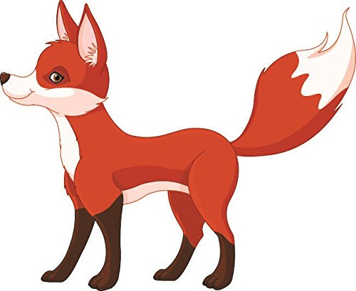 U24 Aufkleber Fuchs Autoaufkleber Sticker Konturschnitt