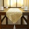 ShinyBeauty Tischläufer mit Quaste schimmerndes 30 x 180 cm mit Glitzer und runden Pailletten Tischläufer für Party Hochzeit Bankett Tischdecke dekorativ (Hell Gold, 30x225cm)