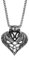 Cupimatch Triquetra Kette Doppel Wolf Kopf Herren Edelstahl Halskette für Männer Anhänger Vintage Retro Keltisch Triangle Jungen Schmuck 56cm, Silber