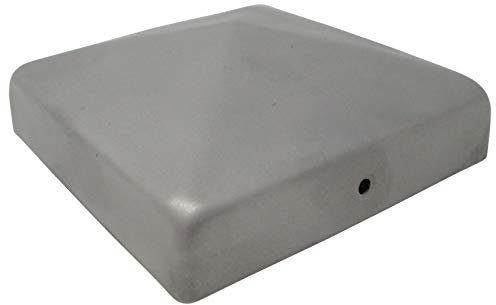 Pfostenkappe Pyramide Edelstahl sandgestrahlt für 100er Pfosten Pyramidenform Abdeckkappe Pfostenabdeckung von SO-TOOLs®