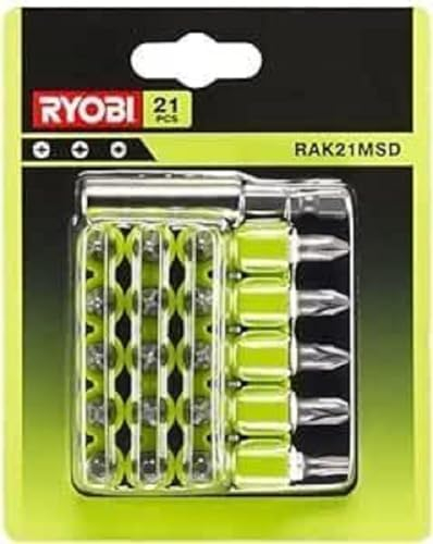 Ryobi - Coffret antichocs 28 accessoires de vissage : 27 embouts PH / PZ / SL / HEX / TX + 1 porte-embout à fixation rapide 1/4'' - RAK31MSD