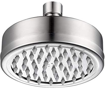 Tecmolog Duschkopf aus Silikon 360 degree Drehgelenk Duschkopf Regendusche Edelstahl Kopfbrause Filtration Hohe Druck Wasserspar Kopfbrause Rund G 1/2, 5 Zoll, BD141AS-1