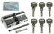 BKS Sicherheits Profilzylinder Janus Serie 46 (Sonderedition Schwarz/Rot/Gold), incl. 6 Schlüssel, Baulänge: 60/60 mm mit Not und Gefahrenfunktion incl. SN-TEC Montagematerial