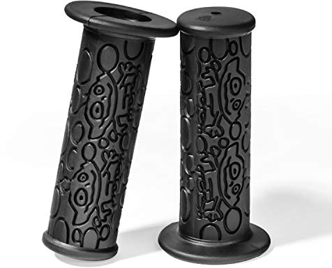 PRUNUS Fahrradgriffe Kinder, Fahrrad Griffe/Lenkergriffe (3,8'') für Roller Cruiser Balance Bikes MTB Mountainbike.(Schwarz)
