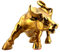 LIZIPAI Bullenstatue aus Messing, Kunst-Dekor, Stier, Kuh-Figur, Statuen, Ochsen-Skulpturen für Zuhause, Wohnzimmer, Büro, Dekoration, Symbol für Karriere und Reichtum, Größe M (18 x 10 x 12 cm)