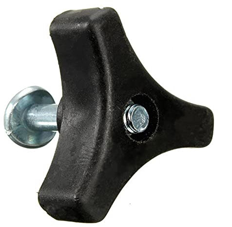 Faderr Plastic Handle Knob Nut Screw Bolt, Triangle Knob Handle Bolt Replacement Parts Hand-Twisted Labor-Saving Locking Screw for Lawn Mower Machine(Size:A)