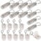 GTIWUNG 20PCS CR2032 Battery Holder Plastic 1 x 3V 2 x 3V Button Coin Cell Battery Socket Holder Case Box with Wire Lead ON-OFF Switch(Transparent)